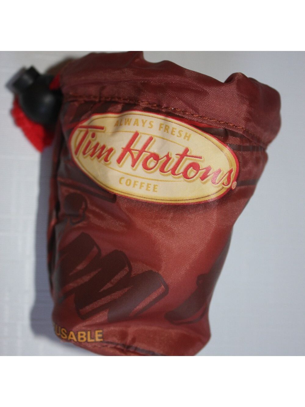 Rare Tim Horton's Tote Bag Pack Away Fabric Cup